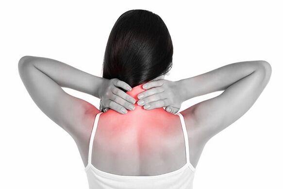 Hals Schmerz mat Osteochondrose